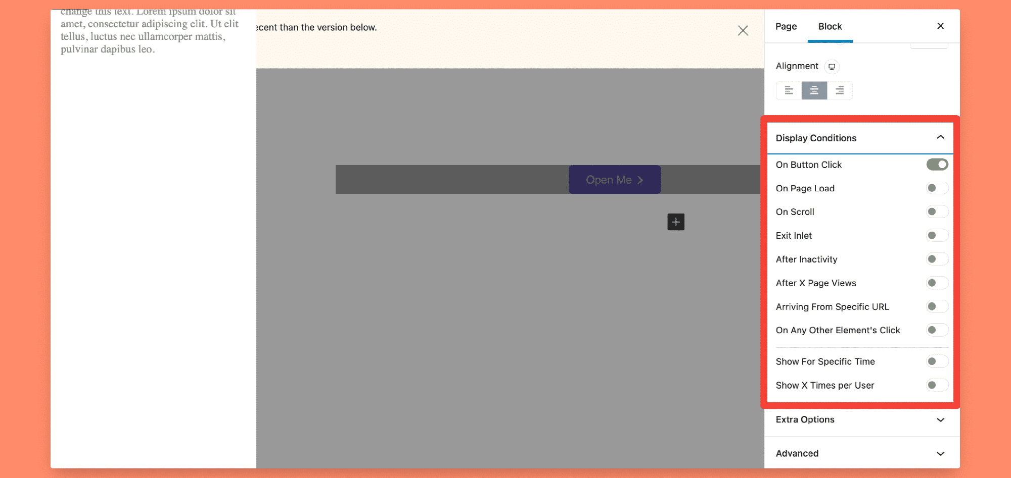 5 Best WordPress Popup Builders 2 display condition feature of wordpress popup builder