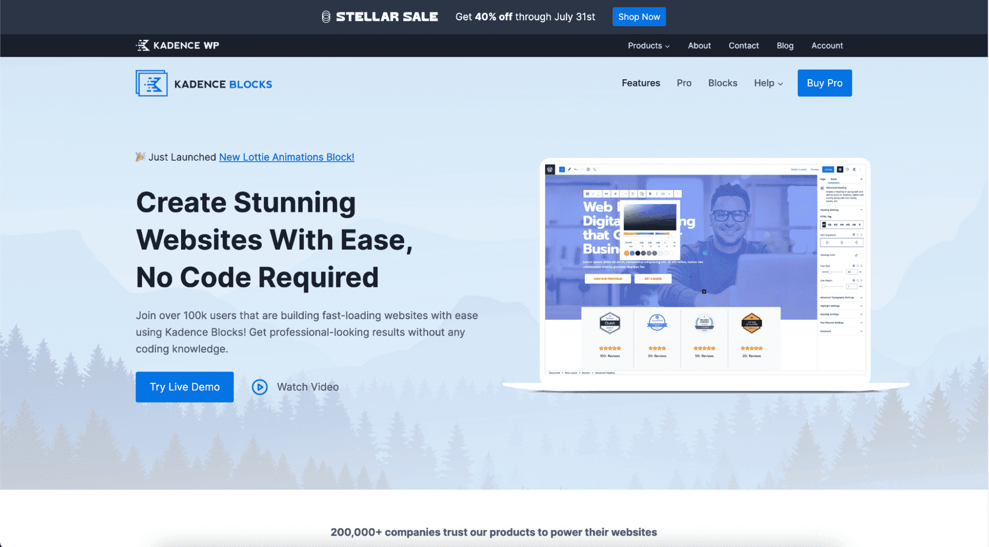 12 Best Gutenberg Plugins for WordPress 7 kadence blocks homepage