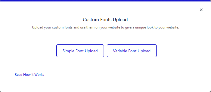 How to Upload Custom Fonts to WordPress for FREE? 2 custom upload fonts popup