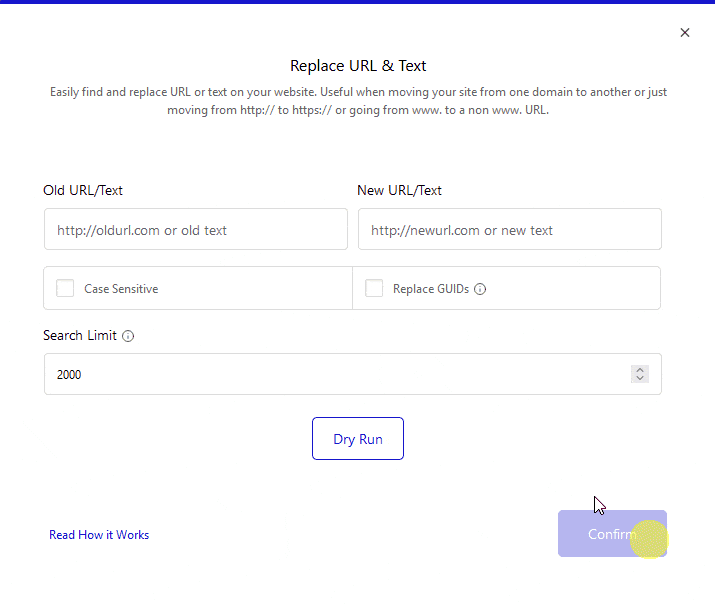 How to Replace Text in One Click on a WordPress Website? 2 replace text setps
