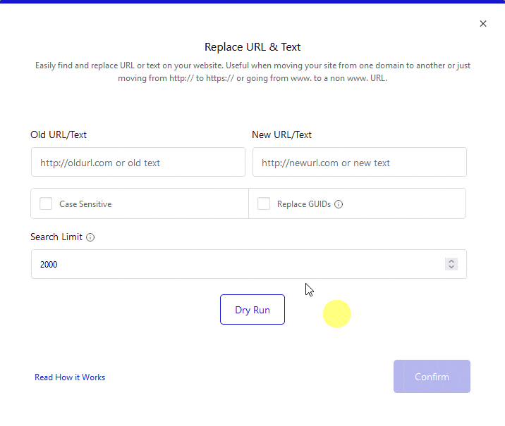 How to change URL in a WordPress website? 2 replace url setps