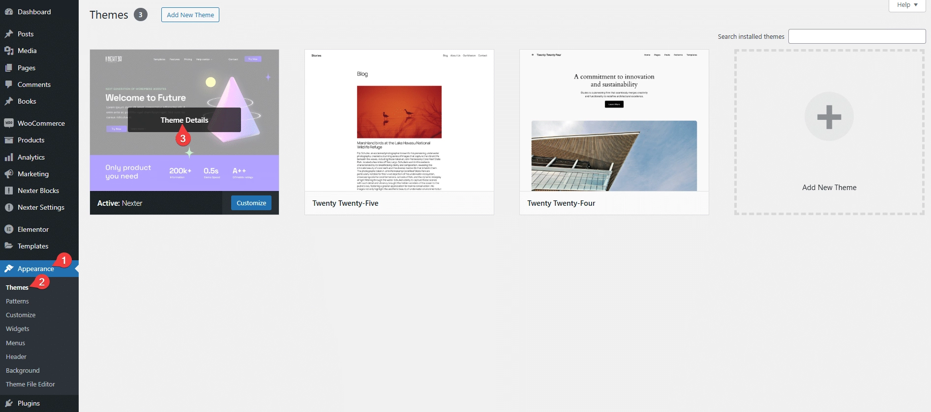 How to Roll Back Nexter WordPress Theme Free & Pro to Old Version? 8 nexter theme details 1