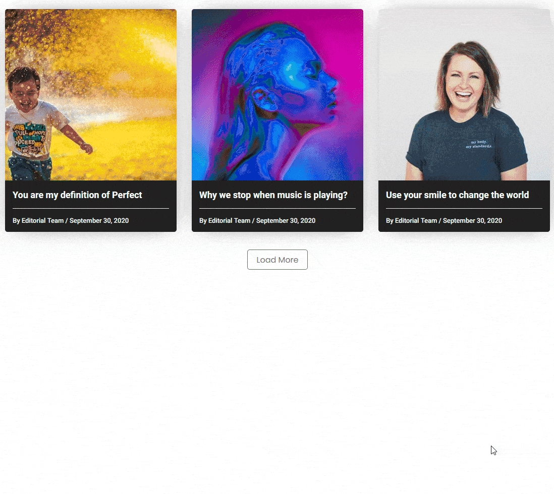 How to Add Read More Button in Blog Posts in WordPress? (Load More Button) 3 post listing load more demo