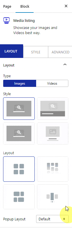 How to Create WordPress Image Gallery with Repeater Field? 1 media listing content repeater