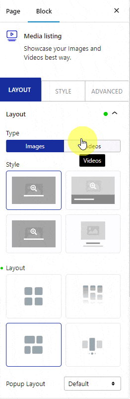 media listing layout metro custom layout 2