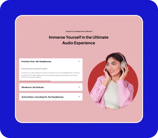 Accordion Toggle Block For WordPress 2 Music Accordion Demo Connected with Carousel Slider