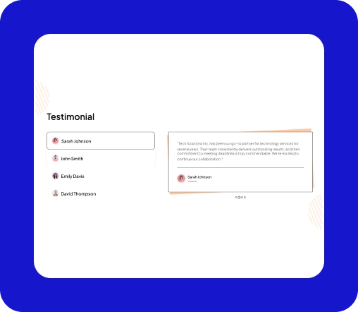 Accordion Toggle Block For WordPress 3 Testimonial Accordion with Slider Connection