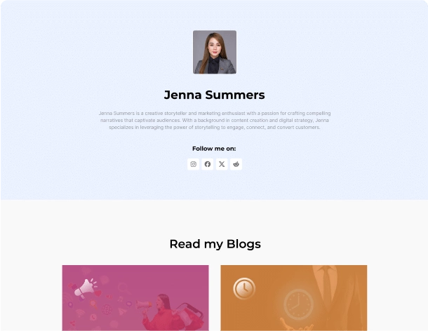 Blog & Post Builder Block For WordPress 37 blog author business
