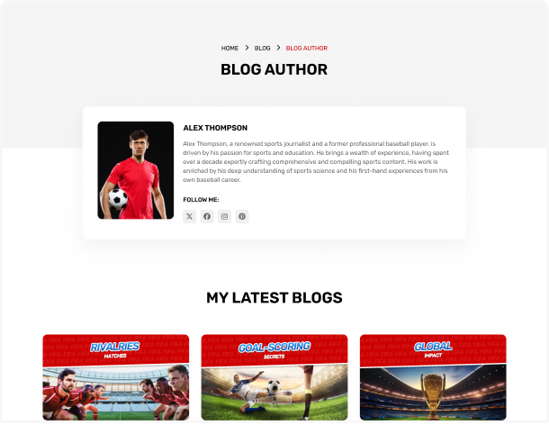 Blog & Post Builder Block For WordPress 69 blog author sport