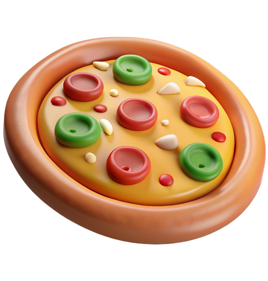 Mouse Hover Animation Block For WordPress 20 3d slice pizza with mushrooms pizza delivery isolated illustration 3d