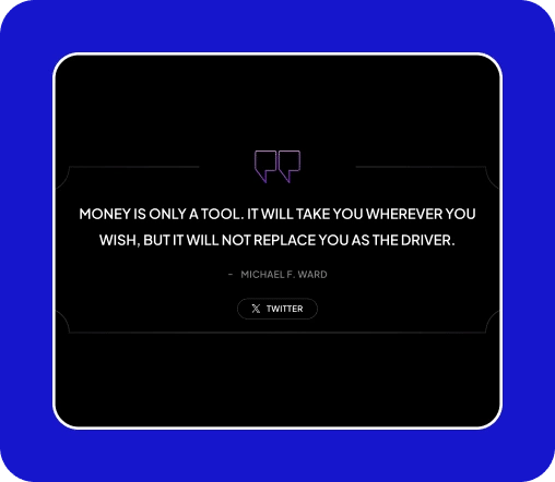 Block Quotes Block For WordPress 4 Dark Theme Blockquote with Post on X