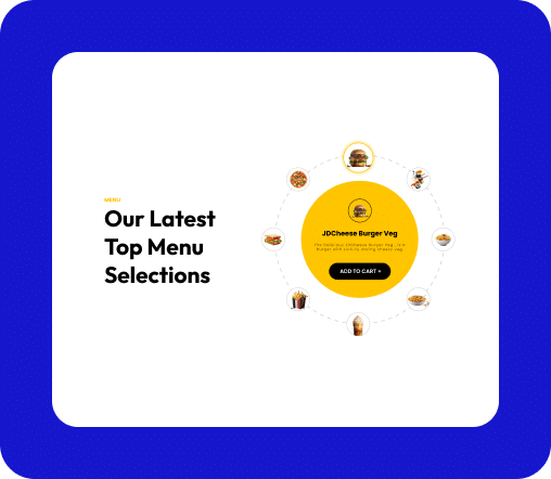 Interactive Circle Infographics Block For WordPress 5 food-menu-circle