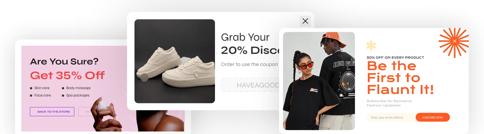 popup menu off canva bg