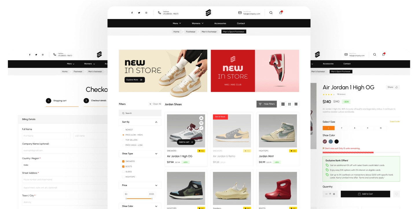 woocommerce menu