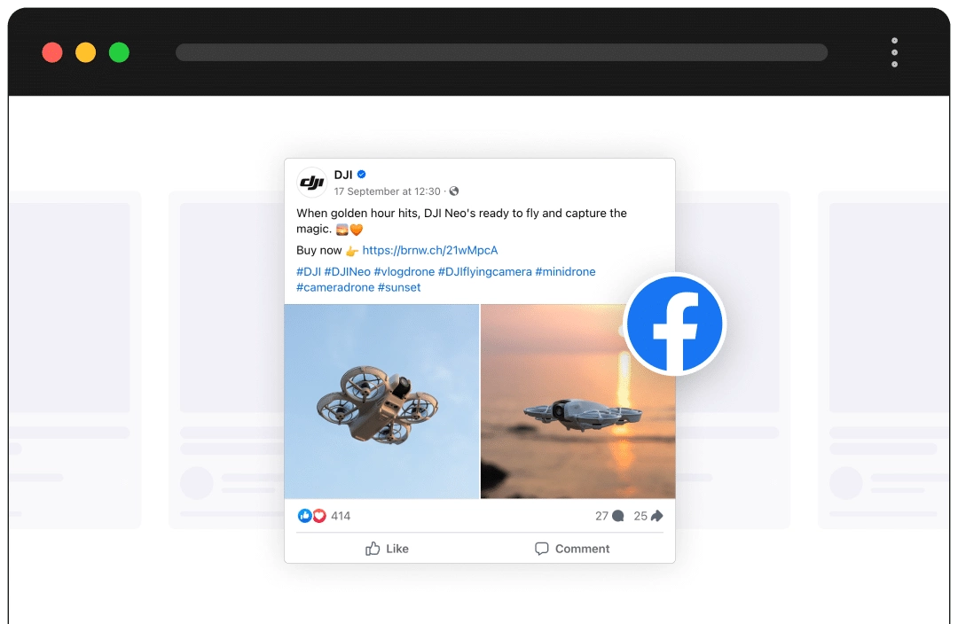 Social Embed Block For WordPress 1 Facebook Embed