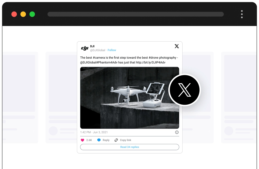 Social Embed Block For WordPress 3 XTwitter Embed