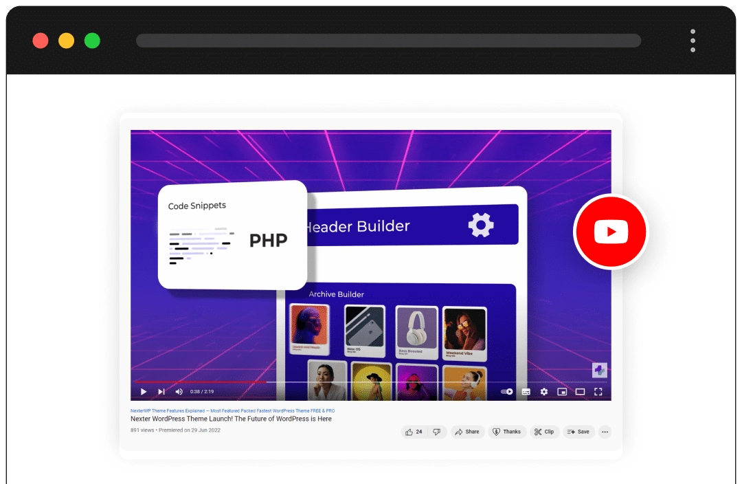 Social Embed Block For WordPress 4 YouTube Video Embed