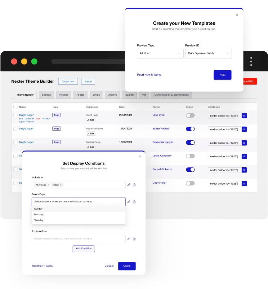 Dynamic Content Block For WordPress Gutenberg 5 theme buid