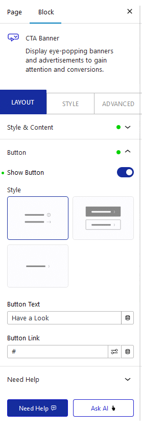 cta banner button