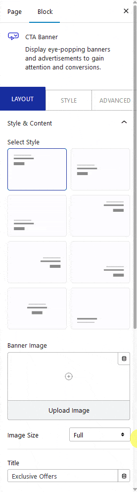 cta banner style content