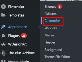 Customize WordPress