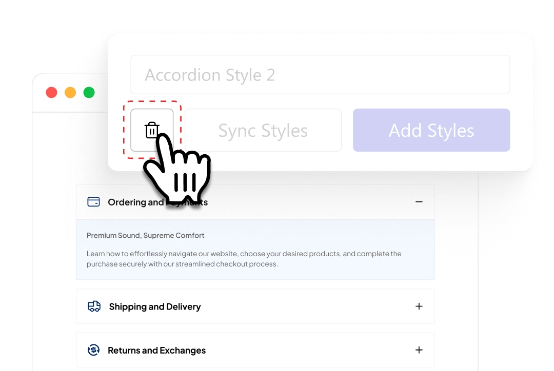 Delete Styles You No Longer Need