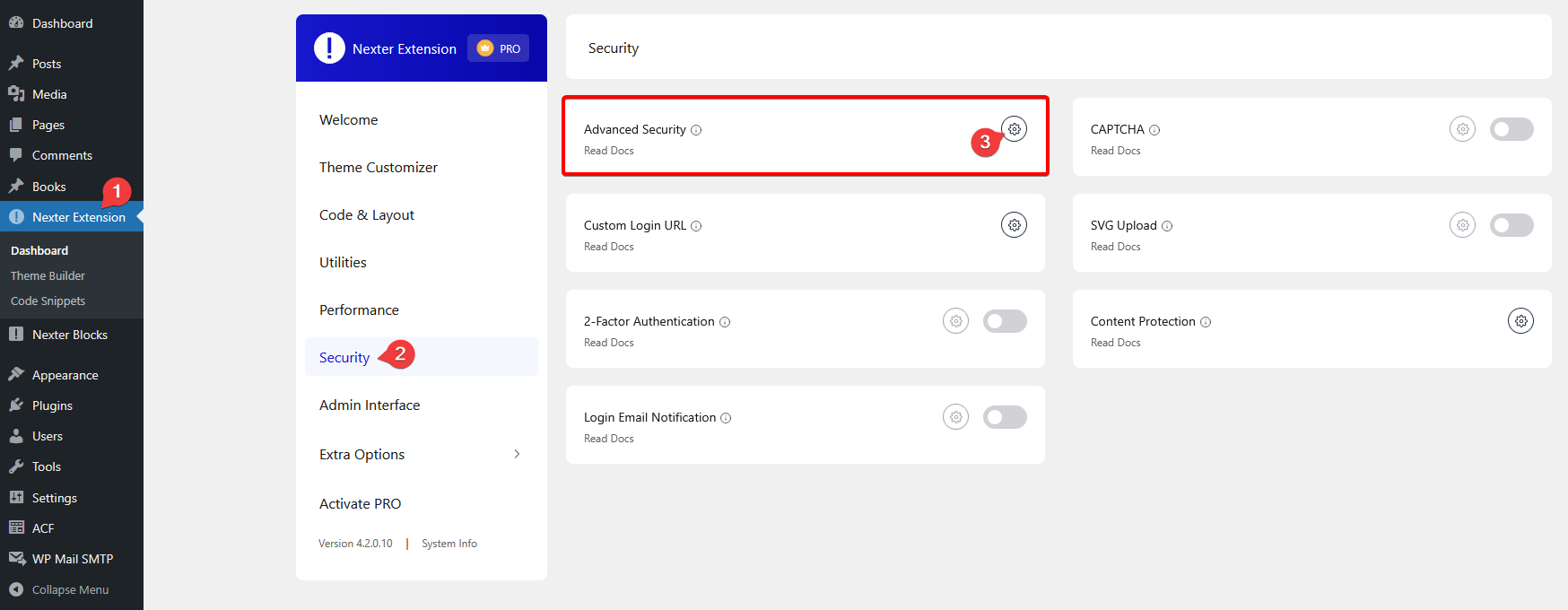 advanced security settings new ui