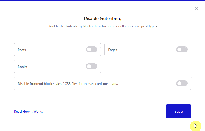 disable gutenberg popup