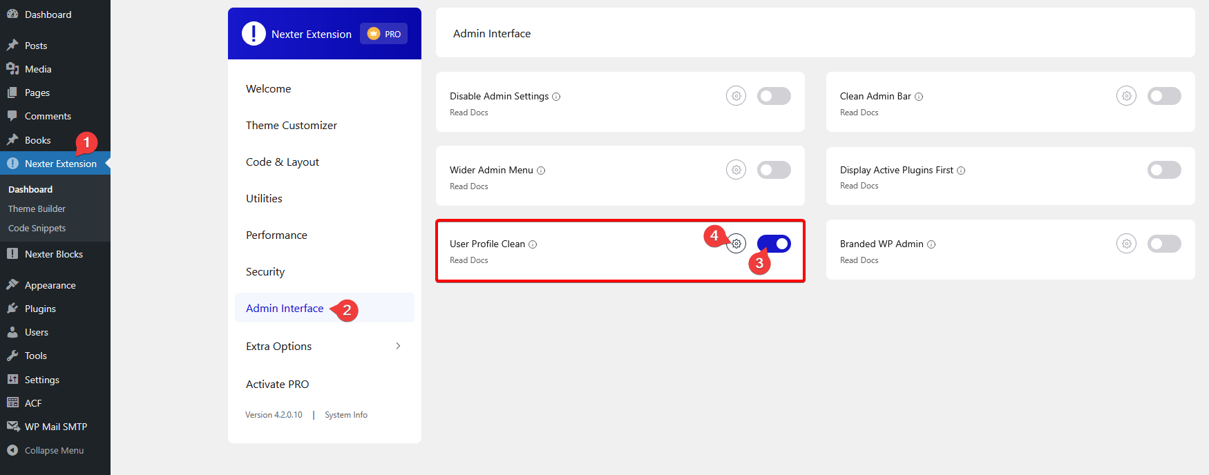 enable user profile clean