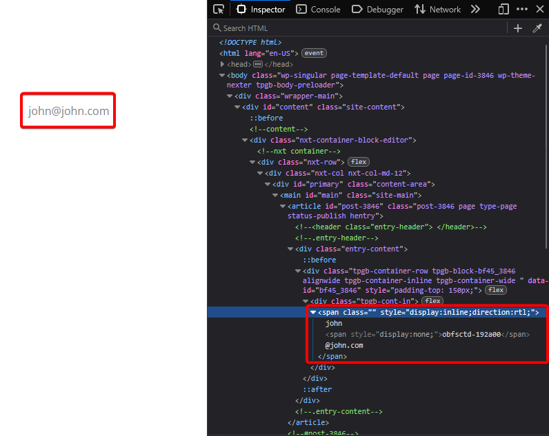 obfuscation email demo