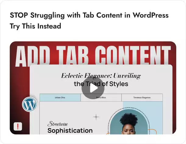 April 2025 Monthly Updates: Global Block Styles, Form Builder & Compatibility Updates, WordPress News, Google SEO Update & More 6 tab content video