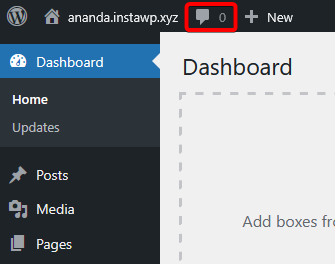 wp admin bar comment
