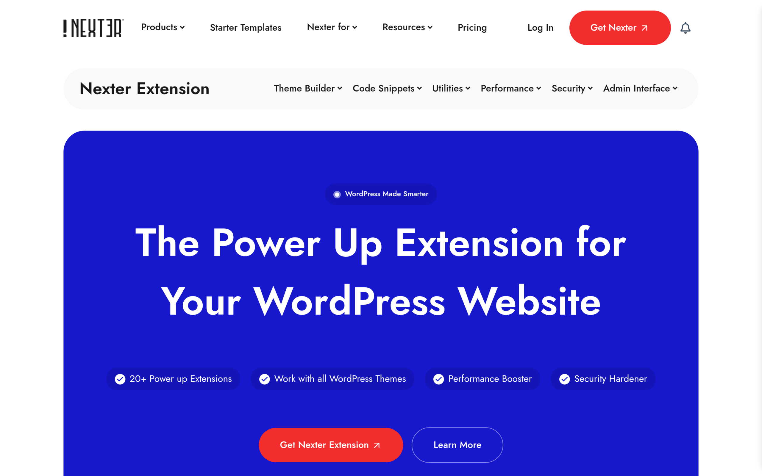 Nexter Extension performance and asset control tools