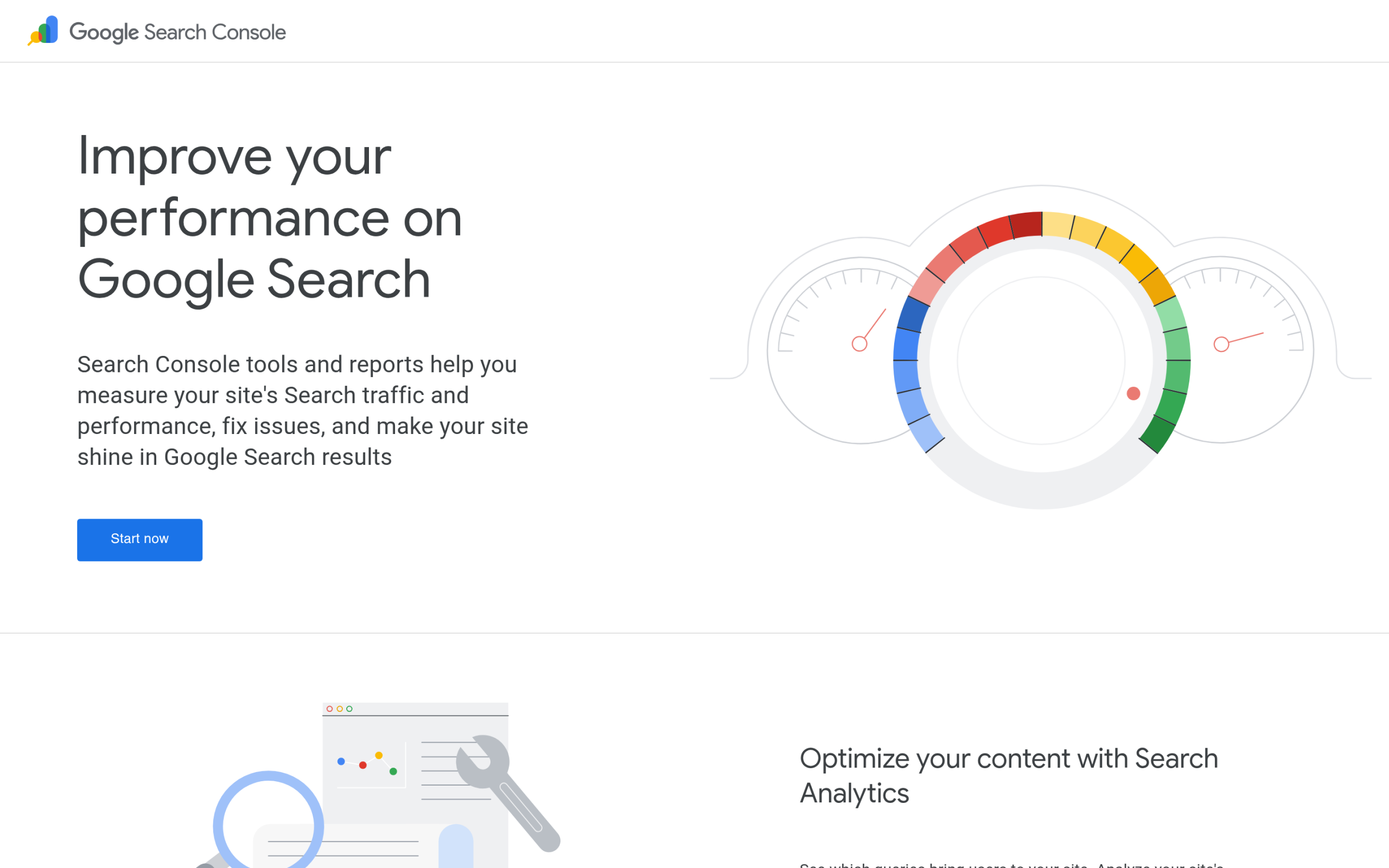 Google Search Console, a free traditional SEO audit tool